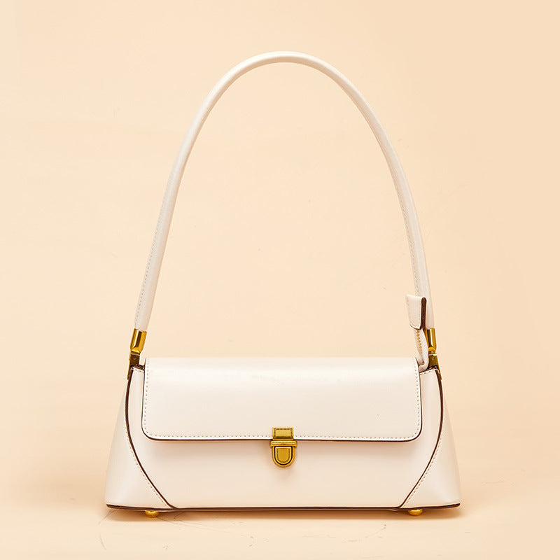 French Leather Baguette Bag