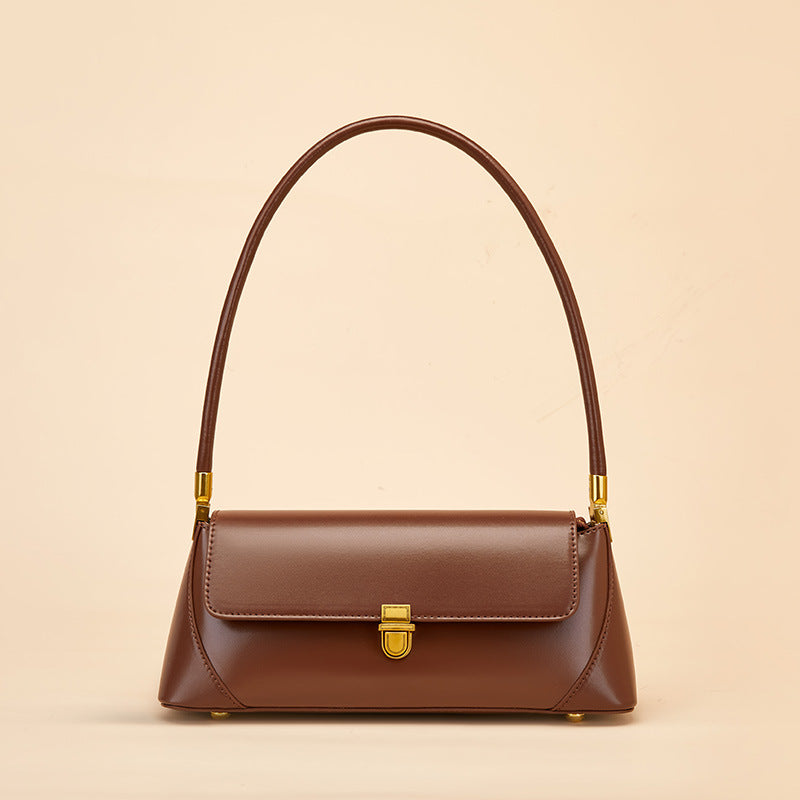 French Leather Baguette Bag
