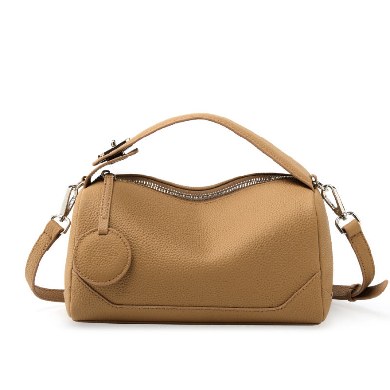 Pebbled Leather Crossbody Bag
