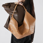 Woven Leather Shoulder Bag