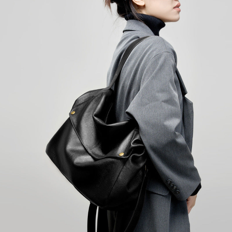 Large Soft Leather Tote Bag