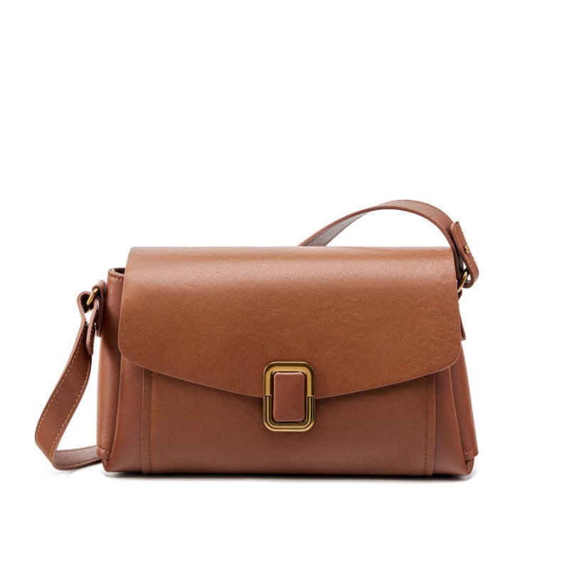 Leather Flap Crossbody Bag
