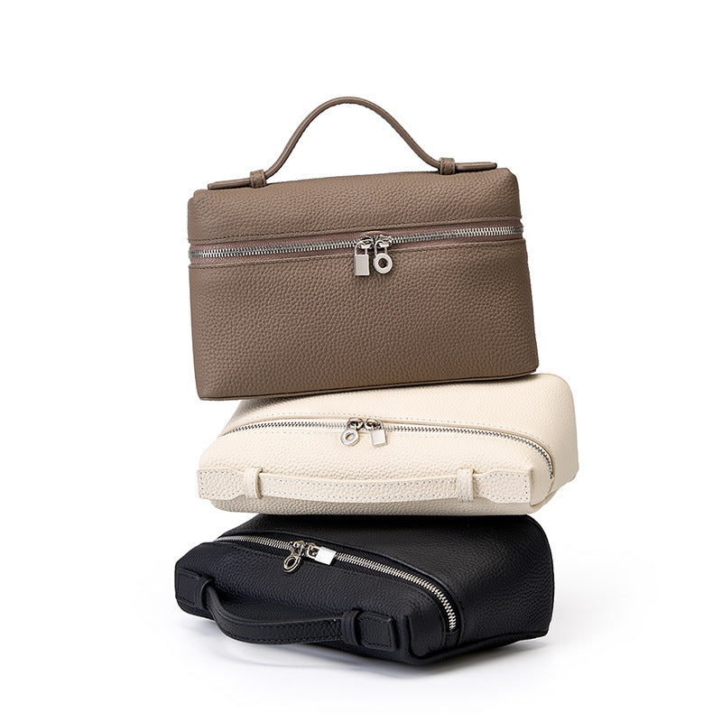 Leather Box Crossbody Bag
