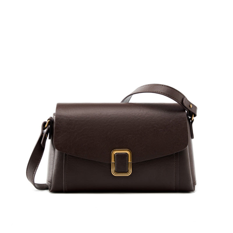 Leather Flap Crossbody Bag