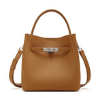 Leather Bucket Shoulder Bag