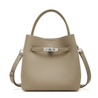 Leather Bucket Shoulder Bag