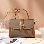 Leather Top Handle Bag
