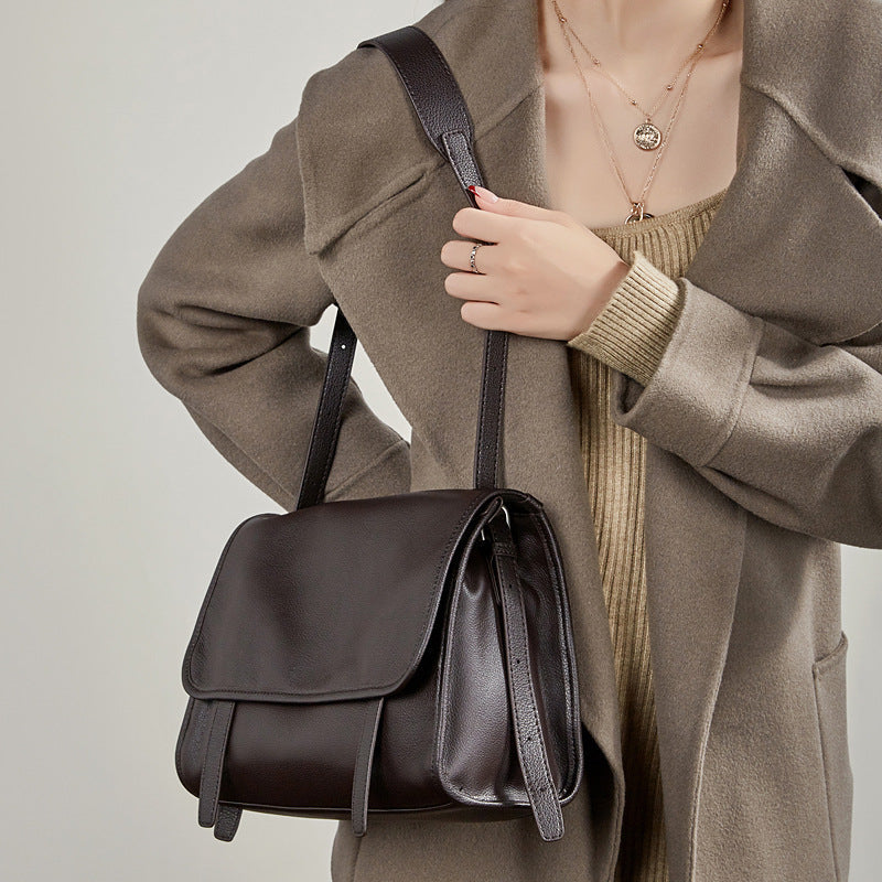 Large Leather Shoulder Handbag