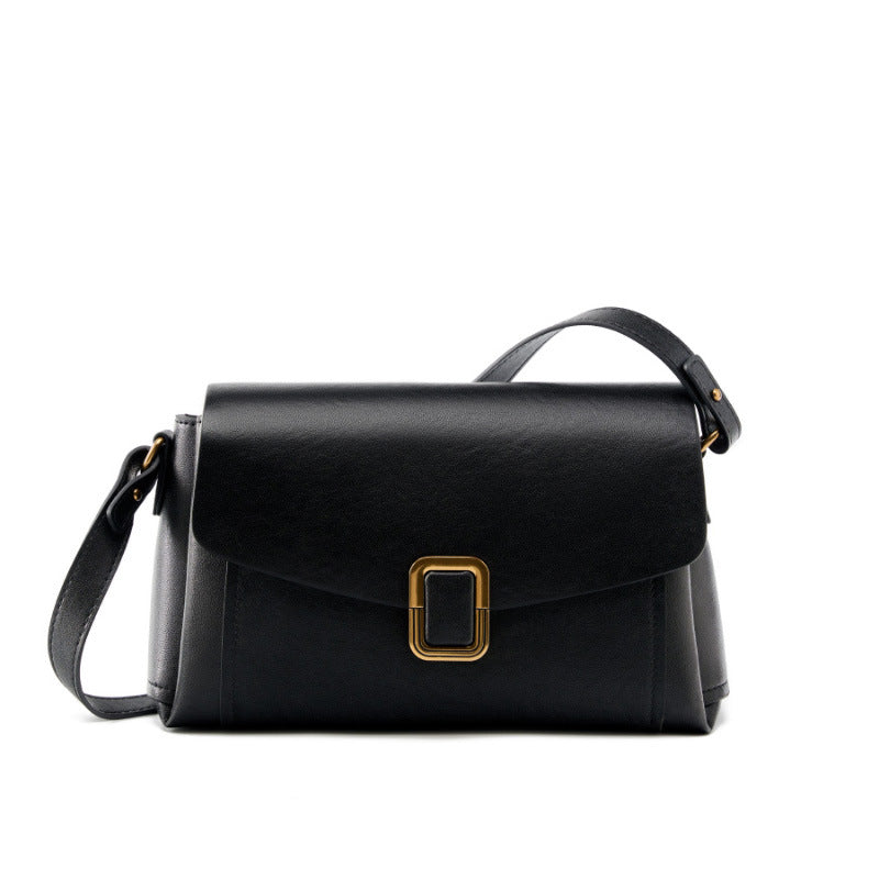 Leather Flap Crossbody Bag