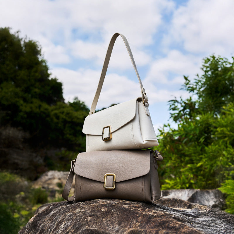 Leather Flap Crossbody Bag