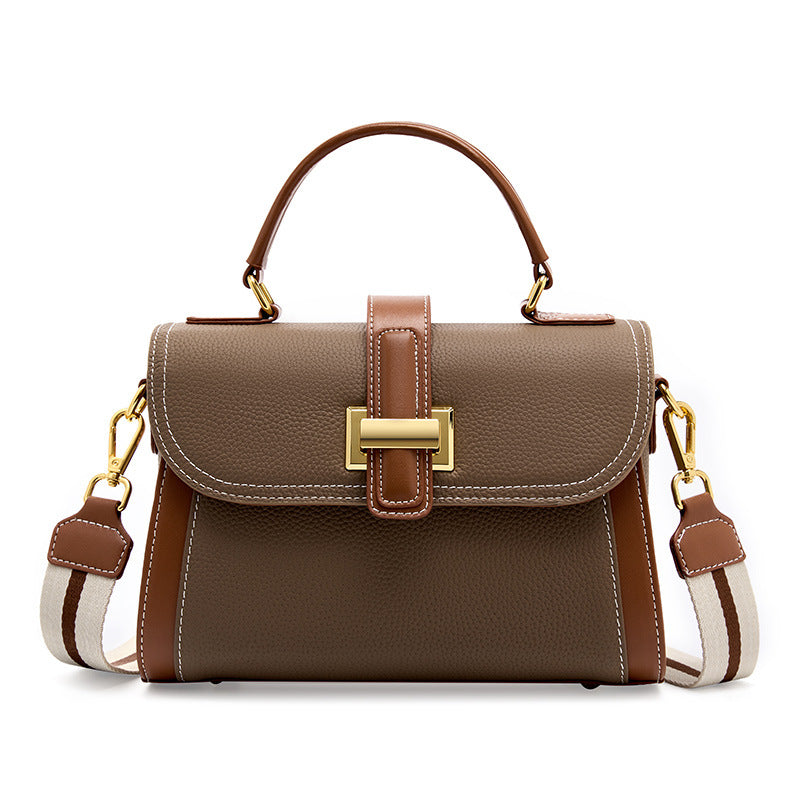 Leather Top Handle Bag