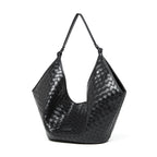 Woven Leather Shoulder Bag