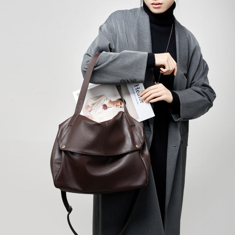 Large Soft Leather Tote Bag