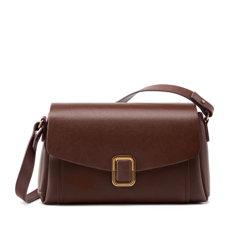 Leather Flap Crossbody Bag