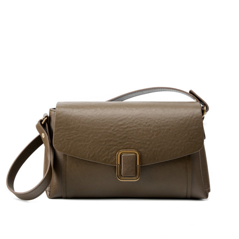 Leather Flap Crossbody Bag