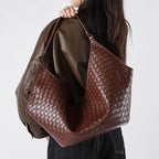 Woven Leather Shoulder Bag