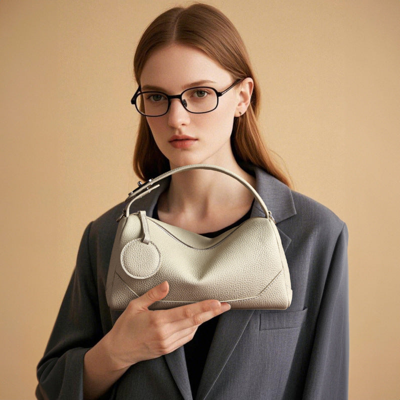 Pebbled Leather Crossbody Bag
