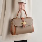 Leather Top Handle Bag