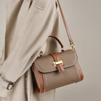 Leather Top Handle Bag