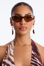 Angular Retro Cat - Eye Sunglasses - Honto Fashion