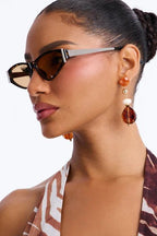 Angular Retro Cat - Eye Sunglasses - Honto Fashion