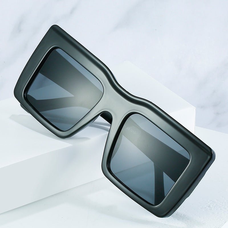 Block Frame Square Sunglasses - Honto Fashion
