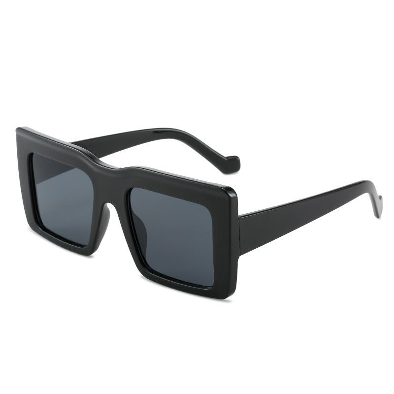 Block Frame Square Sunglasses - Honto Fashion