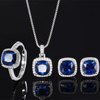 Blue Crystal Jewelry Set - Honto Fashion