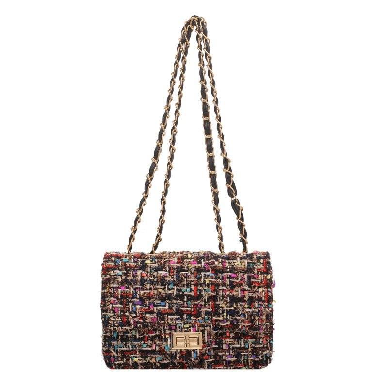 Classic Tweed Crossbody Bag - Honto Fashion