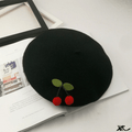 Classic Woolen Knit Beret - Honto Fashion