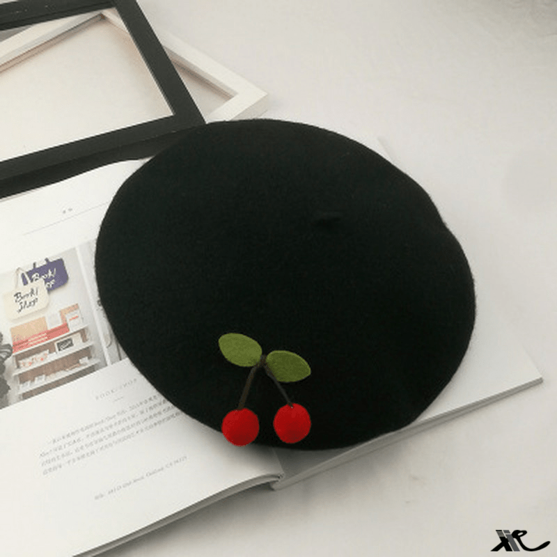 Classic Woolen Knit Beret - Honto Fashion