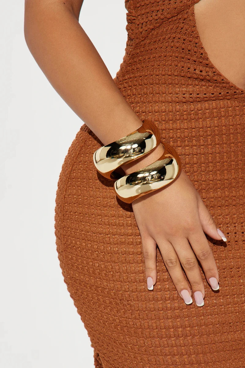 Cove Island 2 Piece Bracelet Set - Gold - Honto Fashion