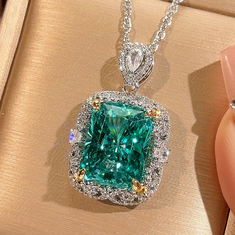 Emerald Pendant Necklace - Honto Fashion