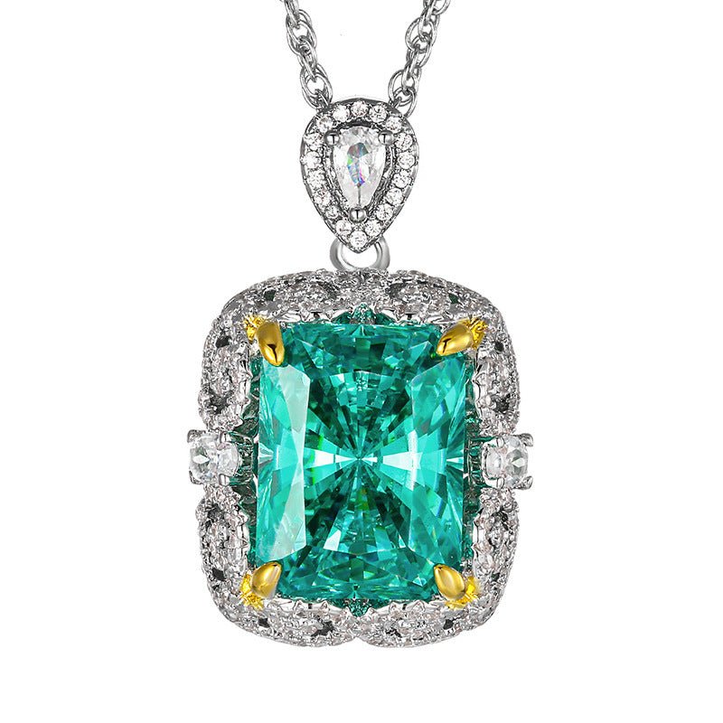 Emerald Pendant Necklace - Honto Fashion