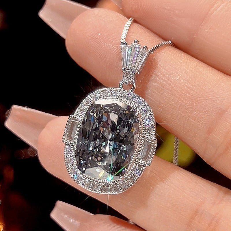 Gray Crystal Jewelry Set - Honto Fashion