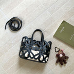Hollow Heart Cage Tote Bag - Honto Fashion