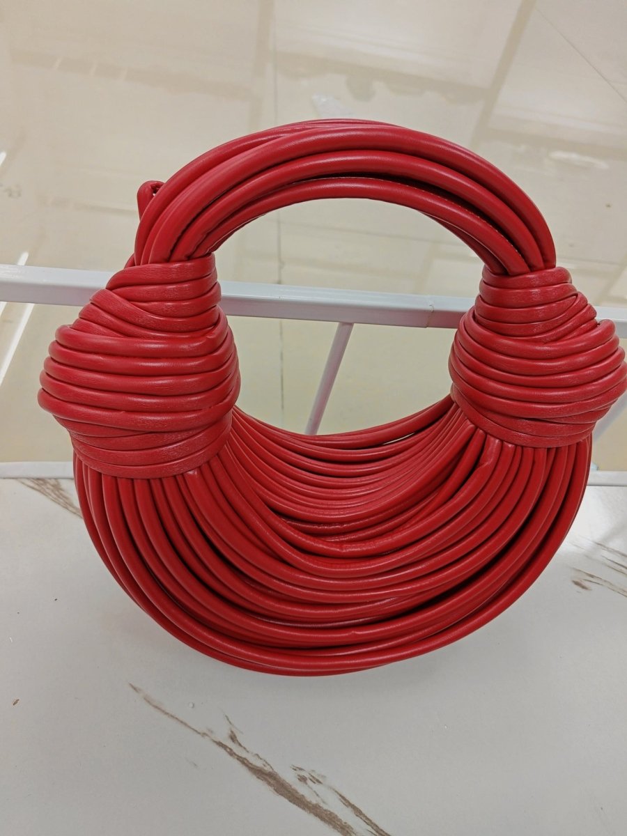 Knotted Metallic Hobo Bag - Honto Fashion