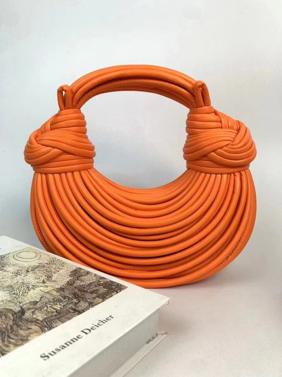 Knotted Metallic Hobo Bag - Honto Fashion