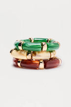 La Isla 3 Piece Bracelet Set - Multi Color - Honto Fashion