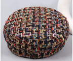 Mixed Yarn Tweed Flat Top Military Cap - Honto Fashion