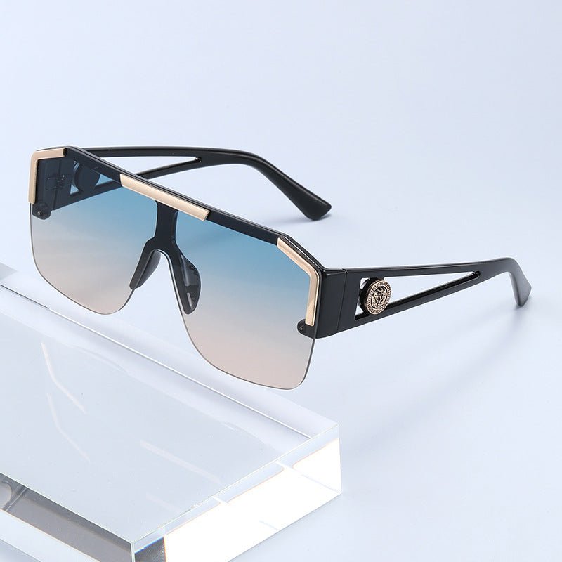 Oversized Shield Square Sunglasses - Honto Fashion