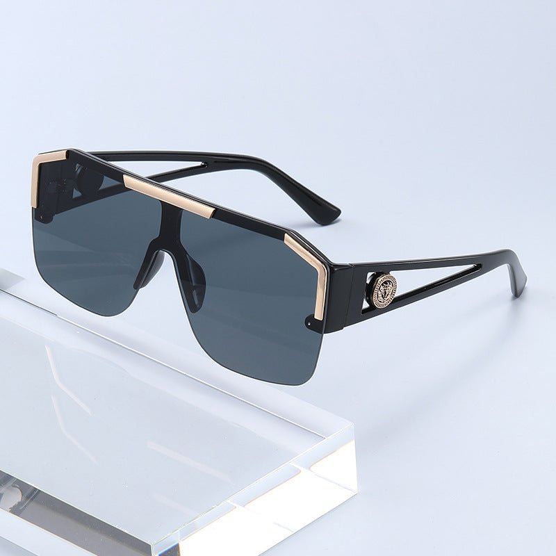 Oversized Shield Square Sunglasses - Honto Fashion