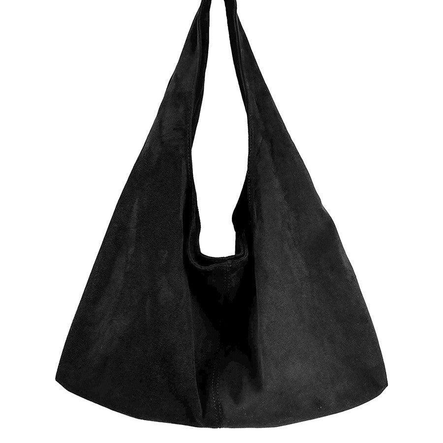 Oversized Suede Hobo Tote Bag - Honto Fashion