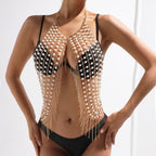 Pearl Shoulder Cape Body Chain - Honto Fashion