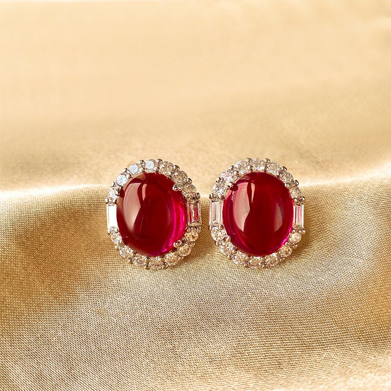 Red Stone Jewelry Set - Honto Fashion