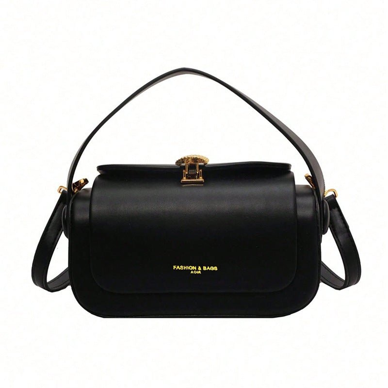 Structured Leather Box Bag - Honto Fashion
