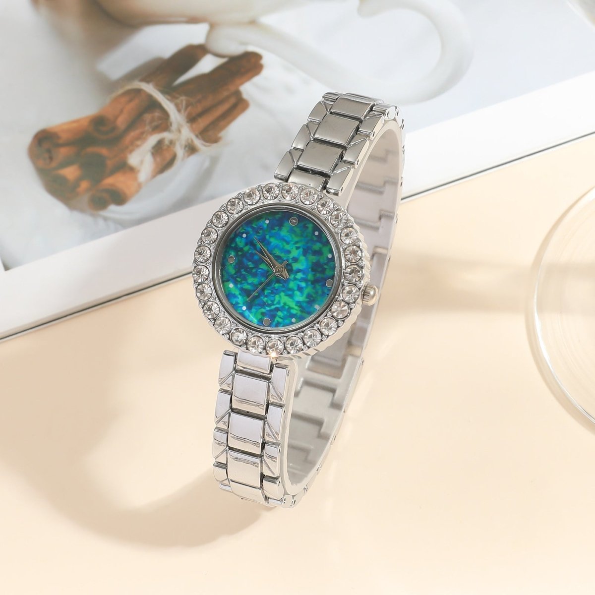 Time Will Tell 5 Piece Watch And Bracelet Set - Honto Fashion