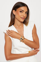 Working For It 3 Piece Watch And Bracelet Set - Honto Fashion